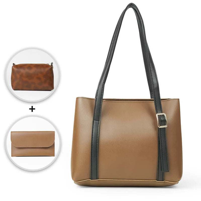 Prime Ample Bag Set of 3 Brown